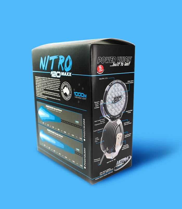 Nitro Corrugated Box Back