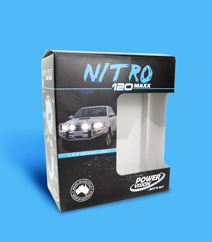 Nitro Corrugated Box Front